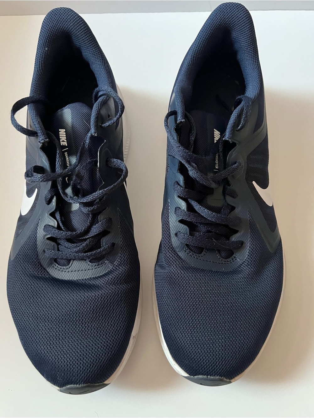 Nike Men's Midnight Navy & White Athletic Running Shoes, Downshifter, C19981-402